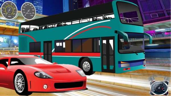 Bus Traffic Racer FREE! screenshot 4