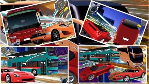 Bus Traffic Racer FREE! screenshot 5