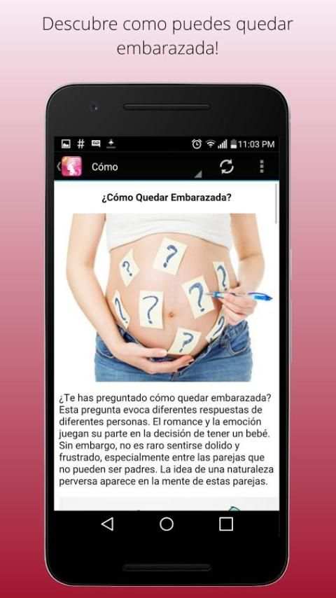 Como Quedar Embarazada स्क्रीनशॉट 8
