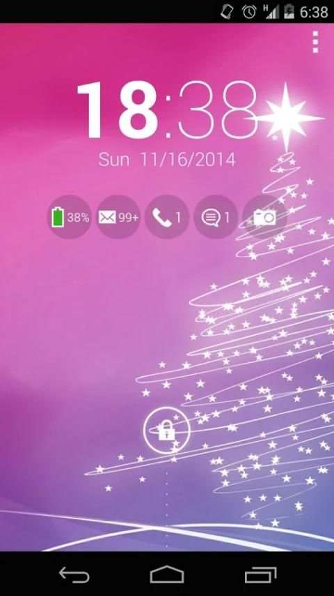 Christmas Lock Screen स्क्रीनशॉट 1