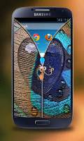 Heart Peacock Zip Screen Lock screenshot 1
