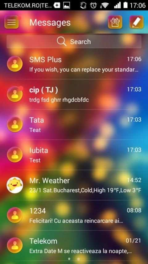 GO SMS Color Flash screenshot 4