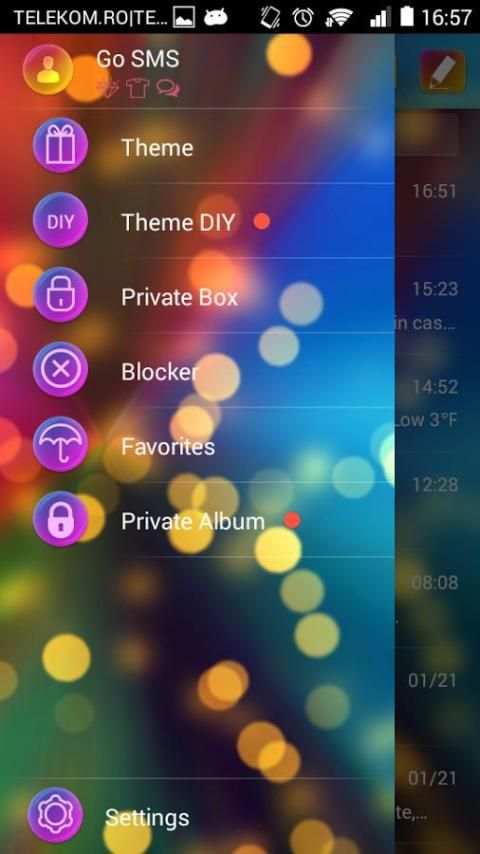 GO SMS Color Flash screenshot 5