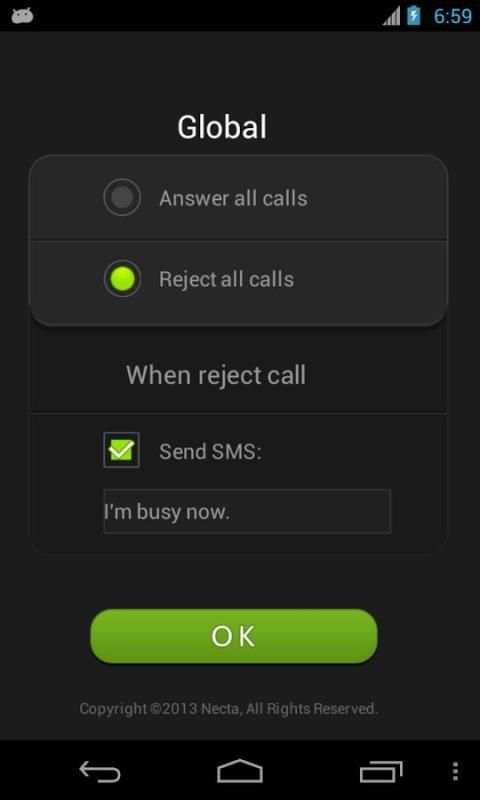 Air Call-Accept free (Necta) screenshot 1