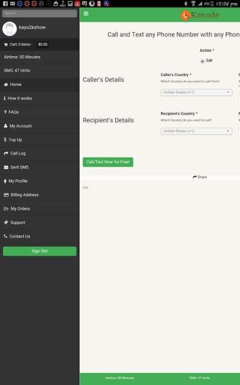Kayode Call and Text for Free 8 تصوير الشاشة