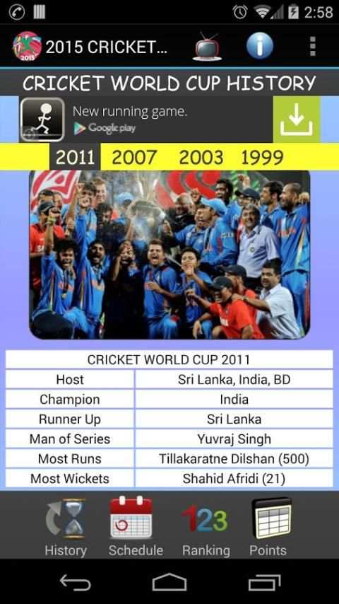 2015 Cricket World Cup screenshot 3