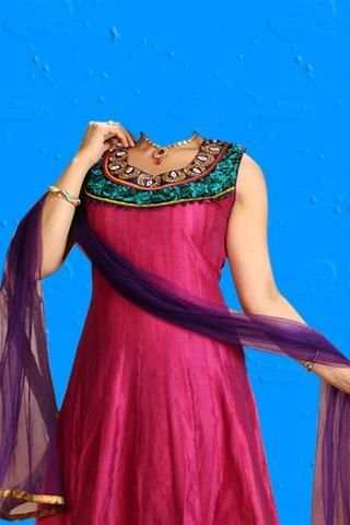 Woman Salwar Kamiz Suit Photo screenshot 1