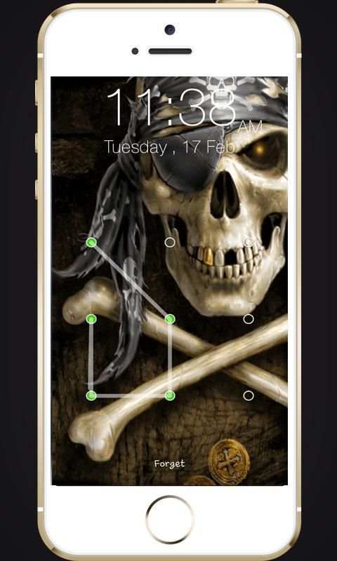 Skull Pattern Lock screenshot 3