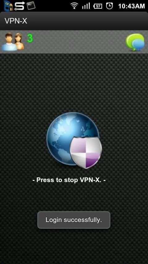 VPN-X Client screenshot 2