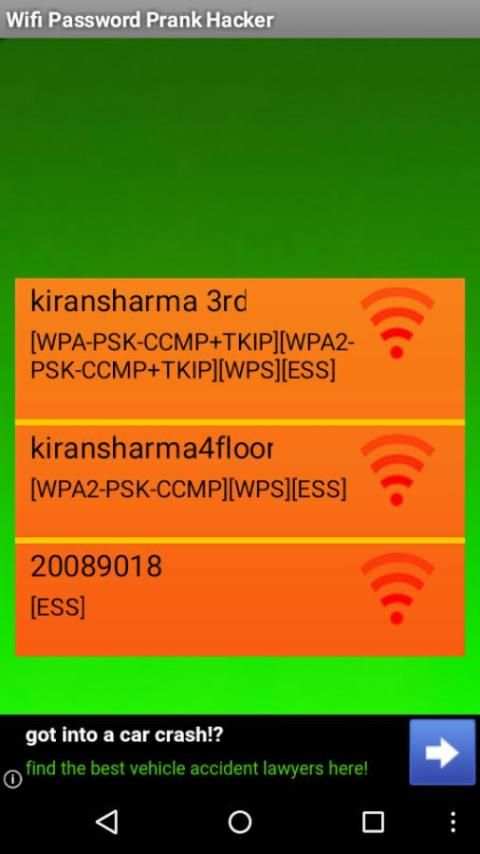 Wifi-prank password hacker App screenshot 3