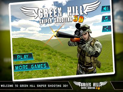 Green Hill Sniper Shooting 3D screenshot 10