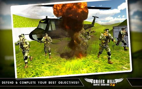 Green Hill Sniper Shooting 3D screenshot 3