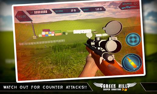 Green Hill Sniper Shooting 3D screenshot 12