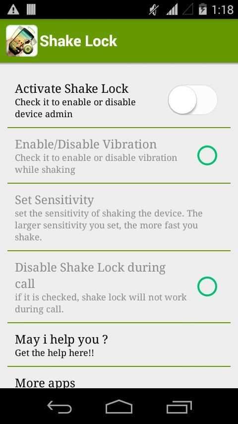Shake Lock скриншот 6