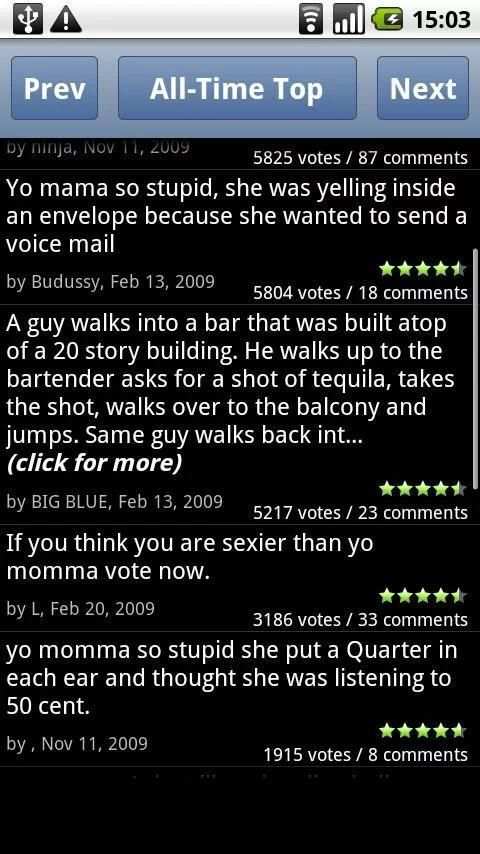 Yo Momma Jokes स्क्रीनशॉट 2