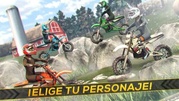Motocross Carrera en la Granja स्क्रीनशॉट 1