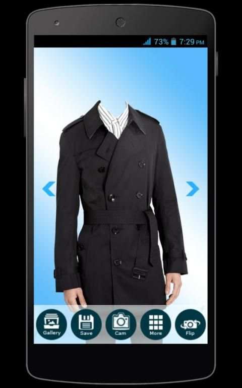 Trench Coat Photo Suit For Men screenshot 2