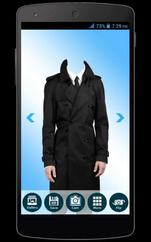 Trench Coat Photo Suit For Men screenshot 3