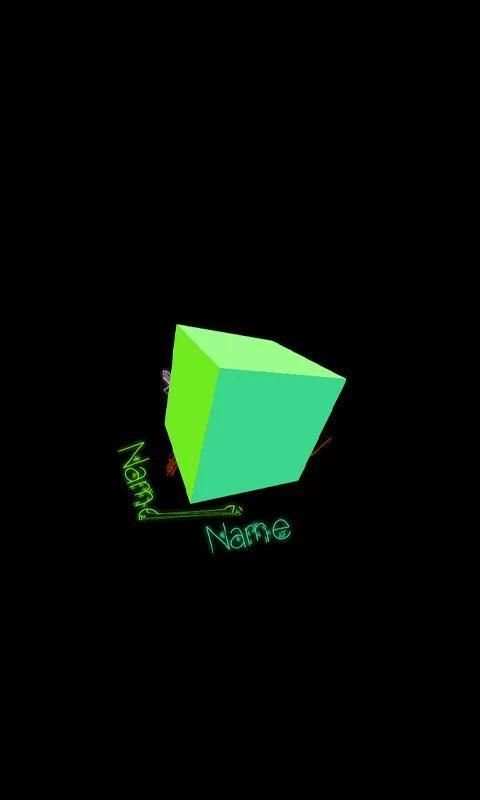 My Name Cube Live WallPaper screenshot 1