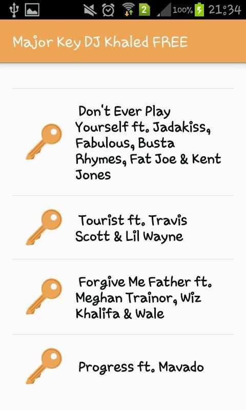 Major Key DJKhaled FREE lyrics 3 تصوير الشاشة
