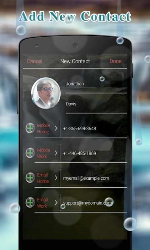 Waterfall Full Call Screen Id 2 تصوير الشاشة