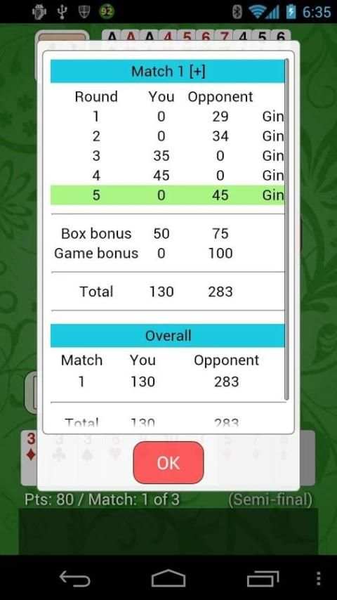 Gin Rummy - Net Gin Free स्क्रीनशॉट 3