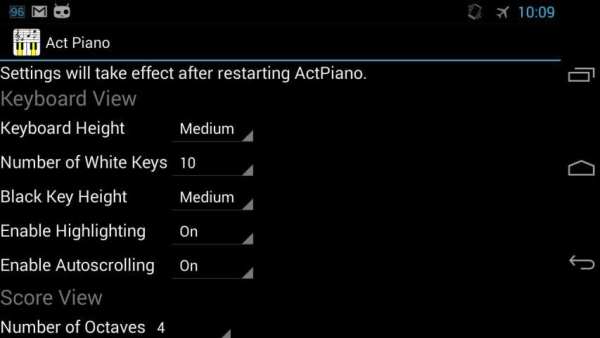 Act Piano स्क्रीनशॉट 1