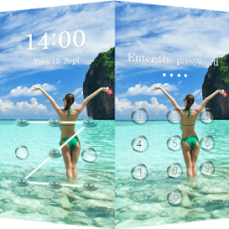 ikon Applock Theme Bikini Girls