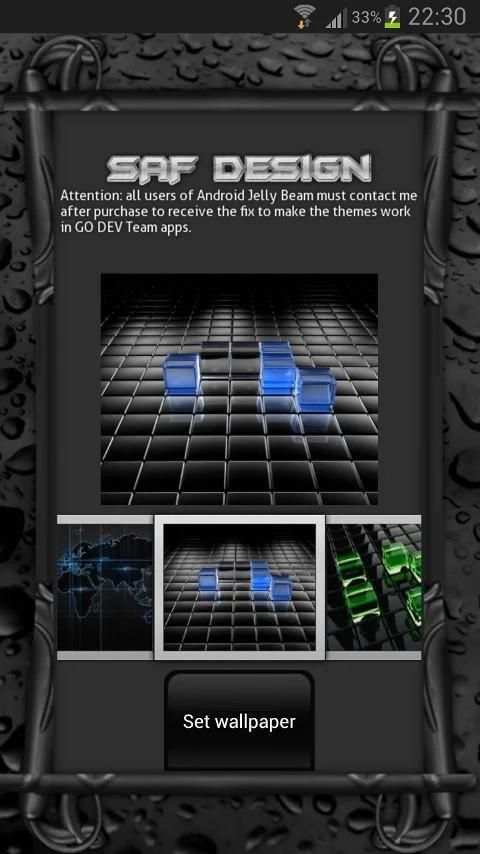 GLASS GO Launcher EX Theme screenshot 3