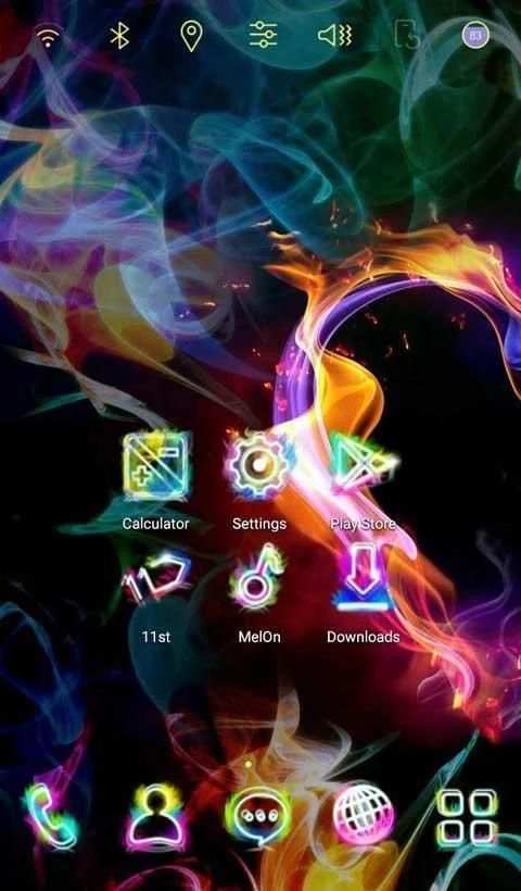 Colorful Heart Launcher theme 3 تصوير الشاشة