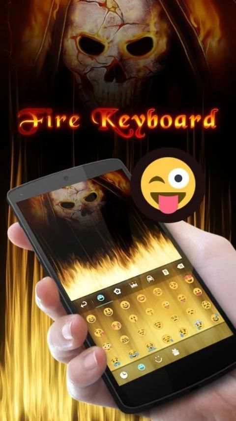 Fire Soul GO Keyboard Theme 6 تصوير الشاشة