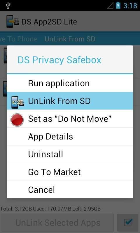 DS Super App2SD Lite screenshot 3