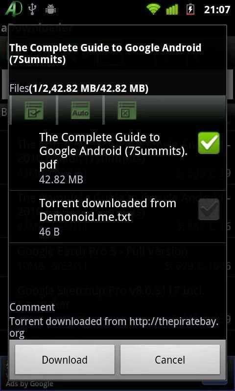 aDownloader स्क्रीनशॉट 2