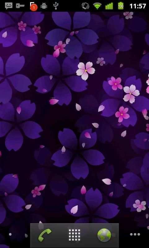 Sakura Falling Live Wallpaper 2 تصوير الشاشة
