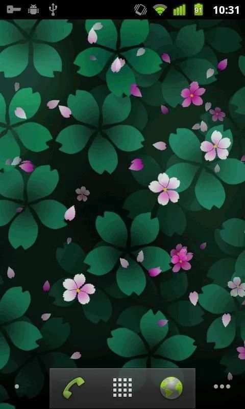 Sakura Falling Live Wallpaper 3 تصوير الشاشة