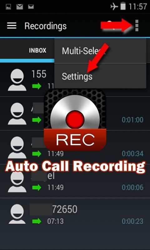 Auto Call Recording स्क्रीनशॉट 1