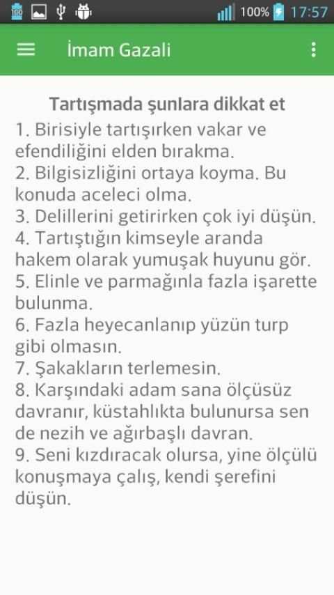 İmam Gazali Sözler Nasihatler screenshot 2