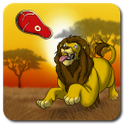 Lion, the king of wild savanna أيقونة