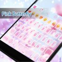 Pink Butterfly Eva GifKeyboard on 9Apps