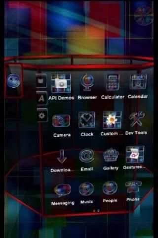 TSF Shell Theme Techno Rainbow screenshot 4