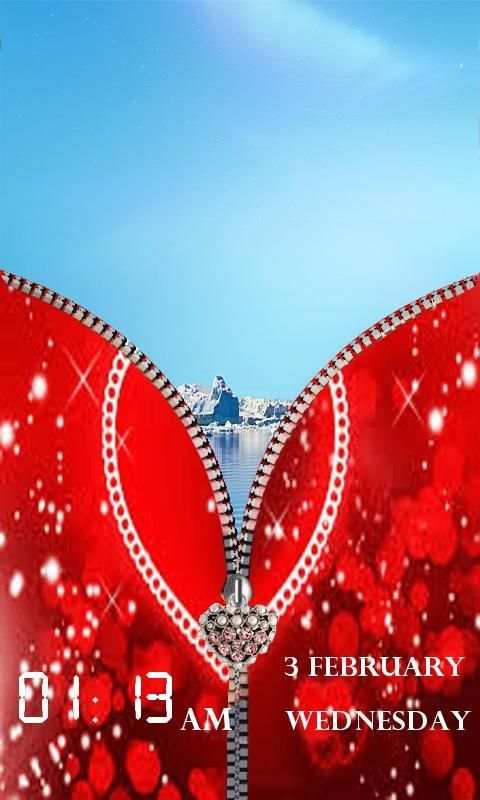 Valentine's Day Zipper Lock screenshot 5