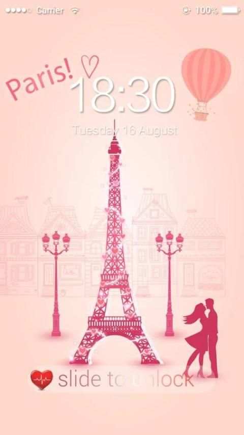 AppLock Theme Honey Kiss 2 تصوير الشاشة