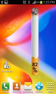 Battery Cigarette Widget 3 تصوير الشاشة