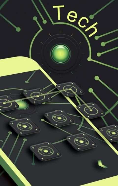 tech Theme - AppLock Pro Theme स्क्रीनशॉट 3