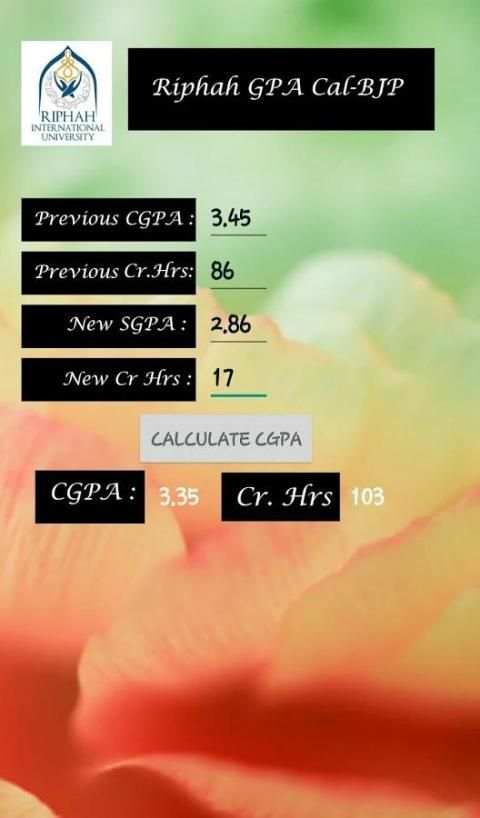 Riphah GPA Calculations скриншот 4