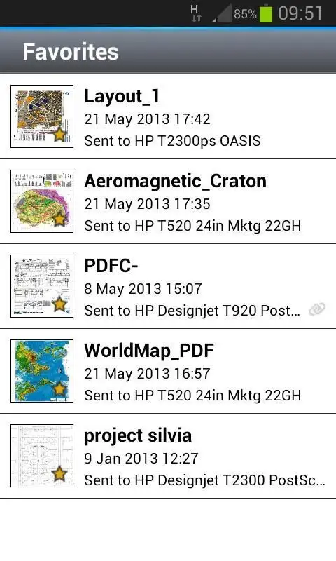 HP Designjet ePrint & Share screenshot 2