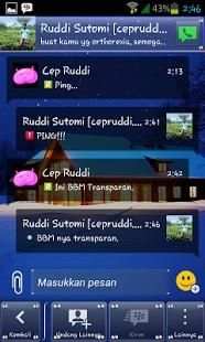 Tema bbm transparan скриншот 4
