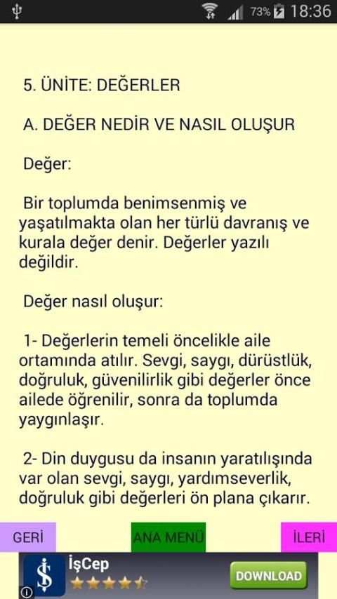 Din Kültürü Ders Notu 9 2 تصوير الشاشة