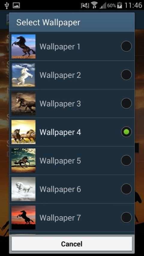 Horses Live Wallpaper 6 تصوير الشاشة