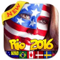 ⚽ Flag Face Rio 2016